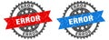 error band sign. error grunge stamp set Royalty Free Stock Photo
