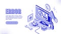 Error banner concept Royalty Free Stock Photo