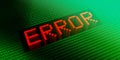 ERROR - binary code concept