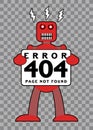 404 Error: Broken Retro Robot