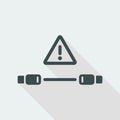 Error cable connection - Vector flat minimal icon Royalty Free Stock Photo