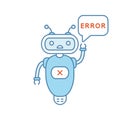 Error chatbot color icon