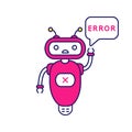 Error chatbot color icon