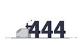 444 Error Code Illustration Royalty Free Stock Photo