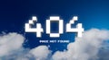404 Error in the Digital Sky Royalty Free Stock Photo