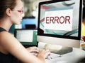 Error Disconnect Warning Failure AbEnd Concept Royalty Free Stock Photo