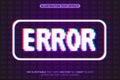 error editable text effect glitch style