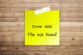 404 Error file not found Royalty Free Stock Photo