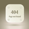 404 Error file not found on website page Royalty Free Stock Photo