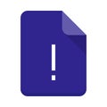 Error File vector flat icon Royalty Free Stock Photo