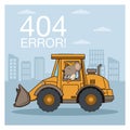 Error 404 with funny mouses cartoon