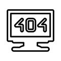 404 error icon Royalty Free Stock Photo