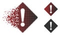 Fragmented Pixelated Halftone Error Icon Royalty Free Stock Photo