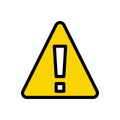 Error vector flat color  icon Royalty Free Stock Photo