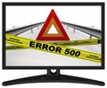 ERROR 500 Internal server error. The message in the monitor