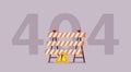 Error 404, not found page message Royalty Free Stock Photo