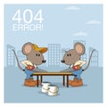 Error 404 nothing found banner Royalty Free Stock Photo