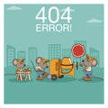 Error 404 nothing found banner Royalty Free Stock Photo
