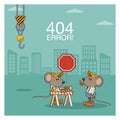 Error 404 nothing found banner Royalty Free Stock Photo