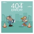 Error 404 nothing found banner Royalty Free Stock Photo