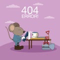 Error 404 nothing found banner Royalty Free Stock Photo