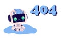 404 error page design. Web site problem, failure, website access denied concept. Royalty Free Stock Photo