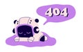 404 error page design. Web site problem, failure, website access denied concept. Royalty Free Stock Photo