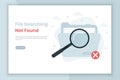 404 Error Page or File not found illustration landing page Royalty Free Stock Photo