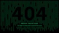 Error 404 page with green numbers vector illustration Royalty Free Stock Photo