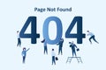404 error,page not found background template,business people with numbers Royalty Free Stock Photo