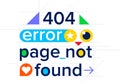 404 error, page not found, color website template Royalty Free Stock Photo