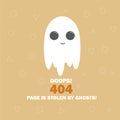 404 Error the page not found with ghost Royalty Free Stock Photo
