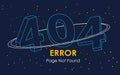 404 error page not found line space vector graphic background