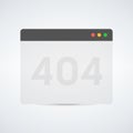 404 error page not found popup window. System error, broken page. For website. Web Template. Popping window. Royalty Free Stock Photo