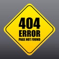 404 error page not found sign vector Royalty Free Stock Photo