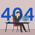 404 error page not found system updates, upset man at computer, server cannot find data as requested