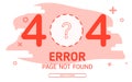 404 error page not found vector disappear zero graphic background