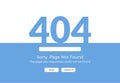 Error 404 page not found. Website 404 web failure. Oops trouble internet warning design Royalty Free Stock Photo