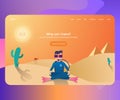 404 error page shows divers misplaced in a desert Royalty Free Stock Photo