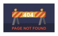 Error 404 page vector internet problem or web warning message webpage not found erroneously illustration funny set of Royalty Free Stock Photo