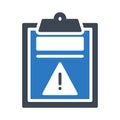 Error project glyph color vector icon Royalty Free Stock Photo