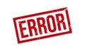 Error Rubber Stamp. Error Rubber Grunge Stamp Seal Vector Illustration Royalty Free Stock Photo