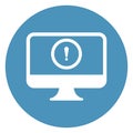 error on screen, Computer Isolated Vector icon which can easily modify or edit Royalty Free Stock Photo