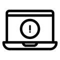error on screen, Computer Isolated Vector icon which can easily modify or edit Royalty Free Stock Photo