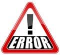 Error sign