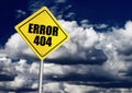 Error 404 sign Royalty Free Stock Photo