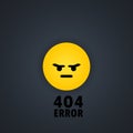 404 error sign. Page not found symbol. Vector EPS 10. Isolated on background