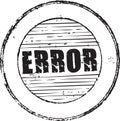 Error stamp Royalty Free Stock Photo
