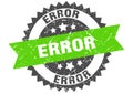 error stamp. error grunge round sign. Royalty Free Stock Photo