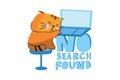 No search found Illustration concept.